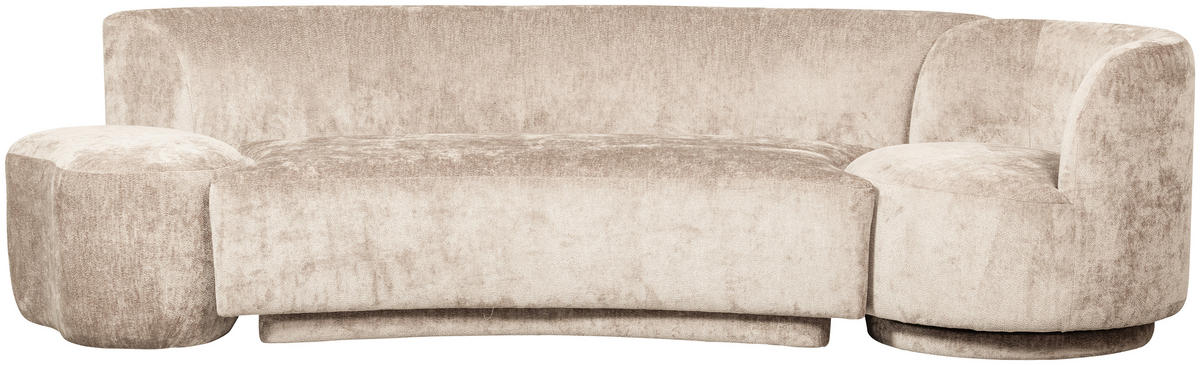 BIGSOFA Popular Chenille Naturfarben  - Naturfarben, Design, Textil (270/72/97cm) - Livetastic