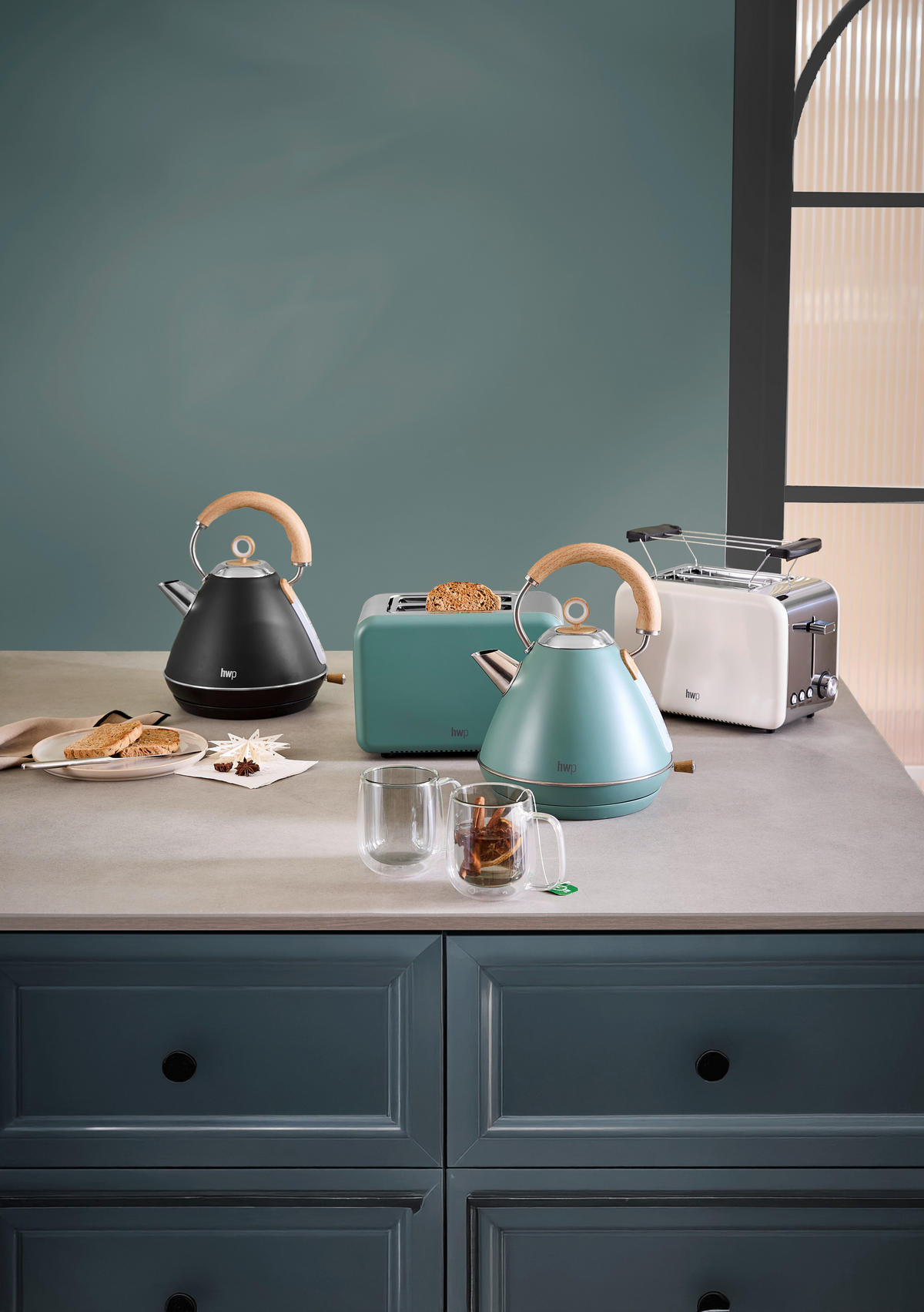 VATTENKOKARE  - cremefärgad, Basics, metall/plast (25/22,5/29,7cm) - Homeware Profession.