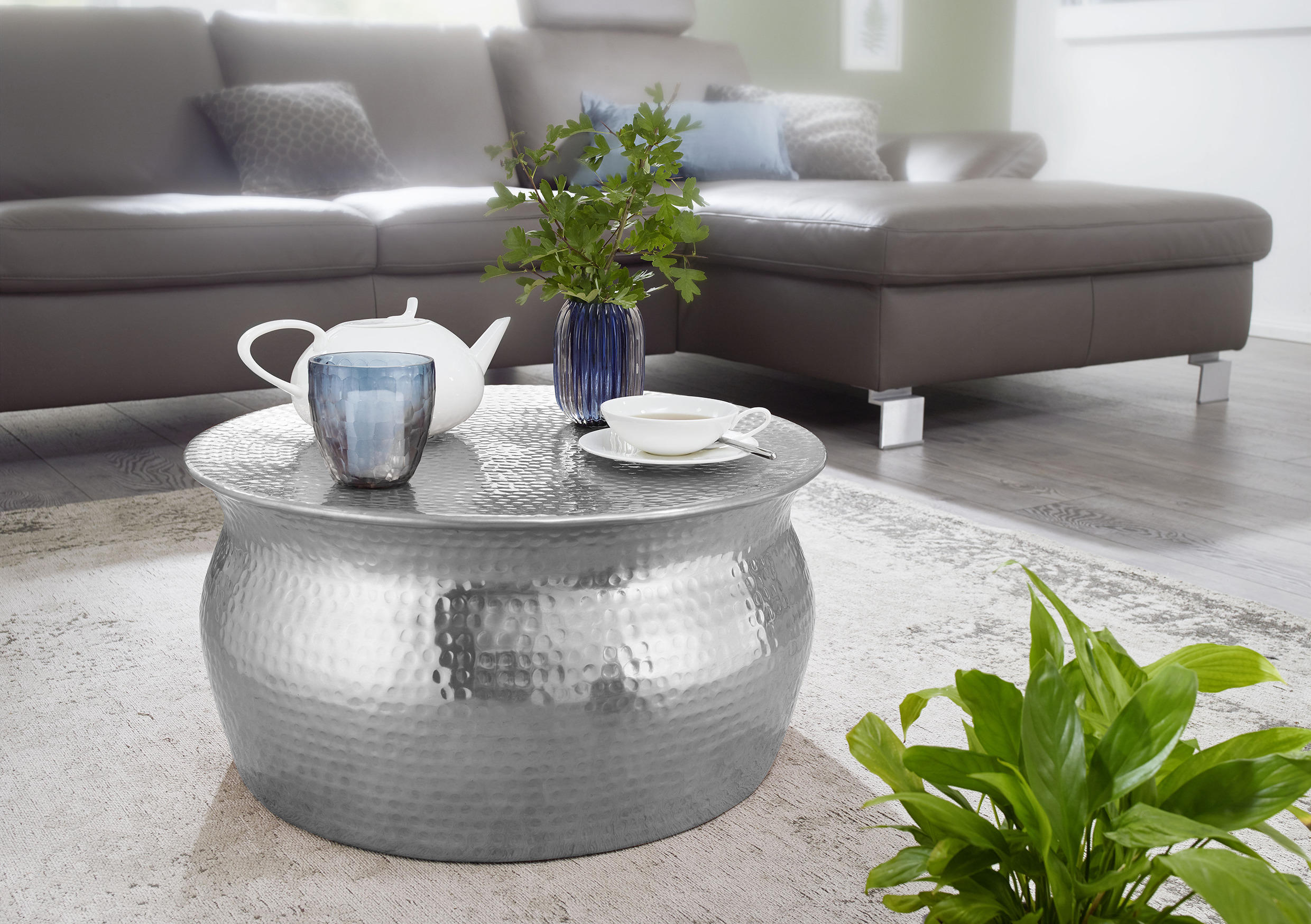 SOFFBORD i metall 60/60/30,5 cm  - silver, Lifestyle, metall (60/60/30,5cm) - MID.YOU