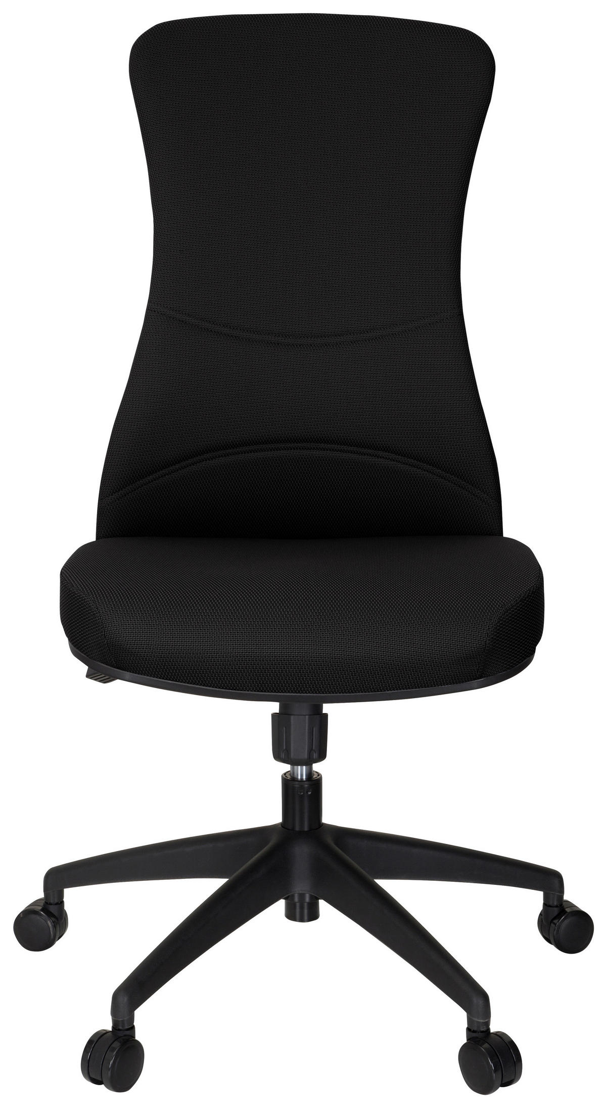 OTOČNÁ ŽIDLE, plochá tkanina, černá - černá, Moderní, textil/plast (54/116/65cm) - MID.YOU