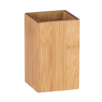 ZAHNPUTZBECHER Holz  - Naturfarben, Basics, Holz (7/11/7cm) - Wenko