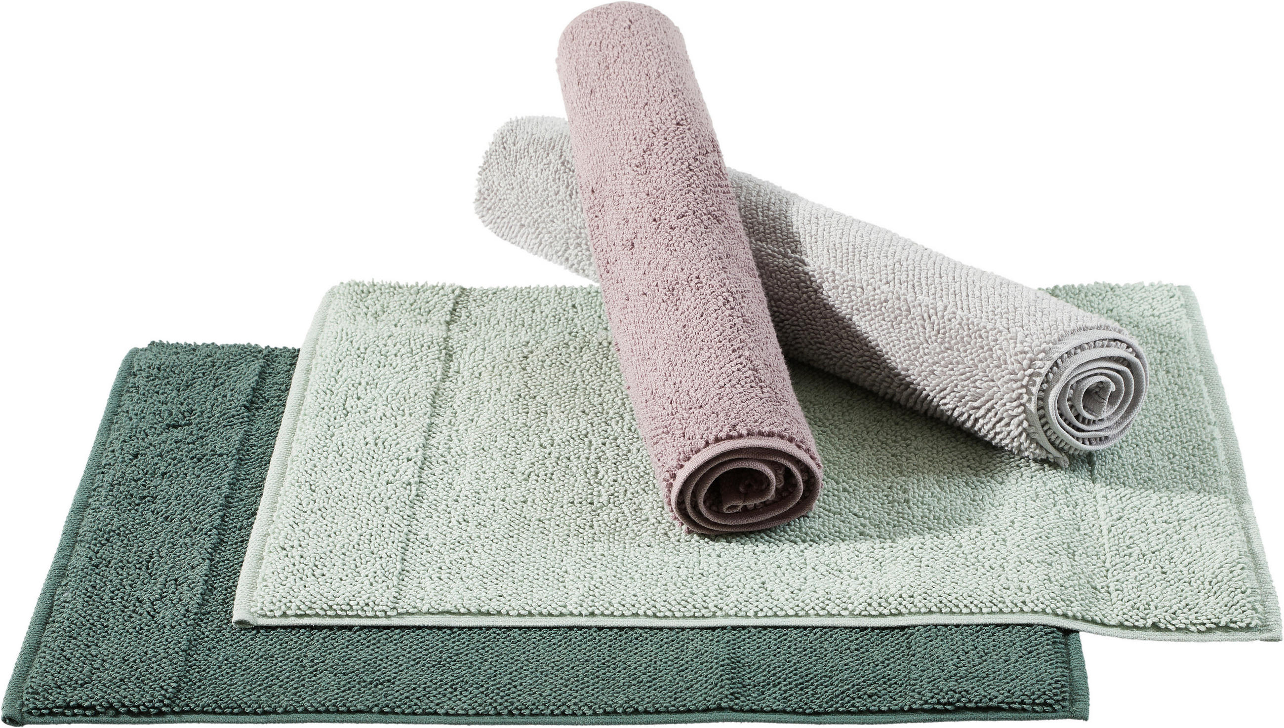 BADEMATTE BONITA Grün 60/100 cm  - Grün, KONVENTIONELL, Textil (60/100cm) - Bio:Vio