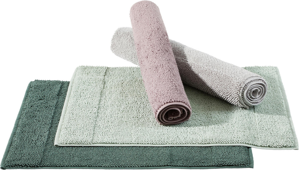 BADEMATTE BONITA Mintgrün 50/60 cm  - Mintgrün, KONVENTIONELL, Textil (50/60cm) - Bio:Vio