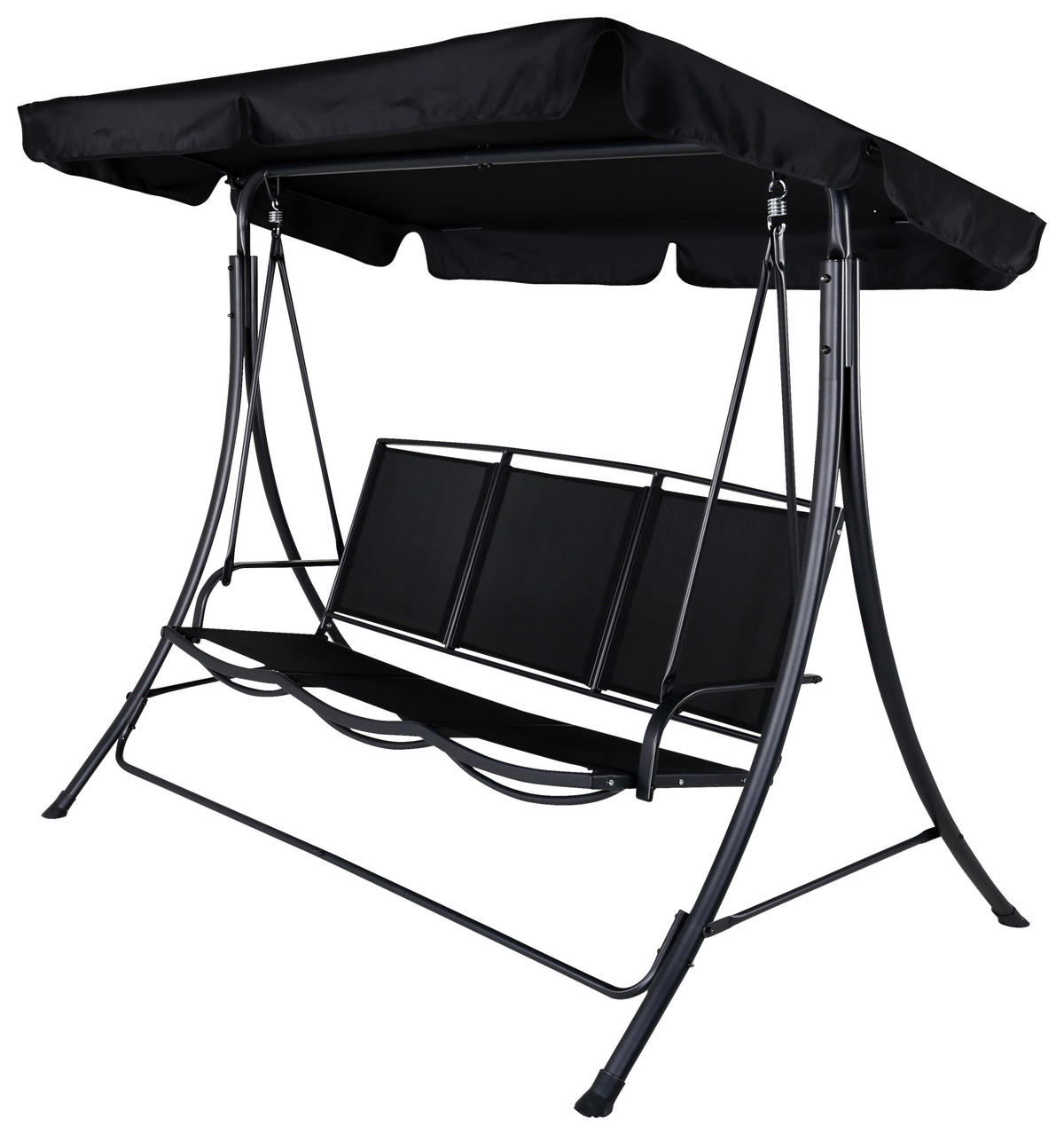 HAMMOCK   203/160/122 cm  - svart, Basics, metall/textil (203/160/122cm) - Best Price