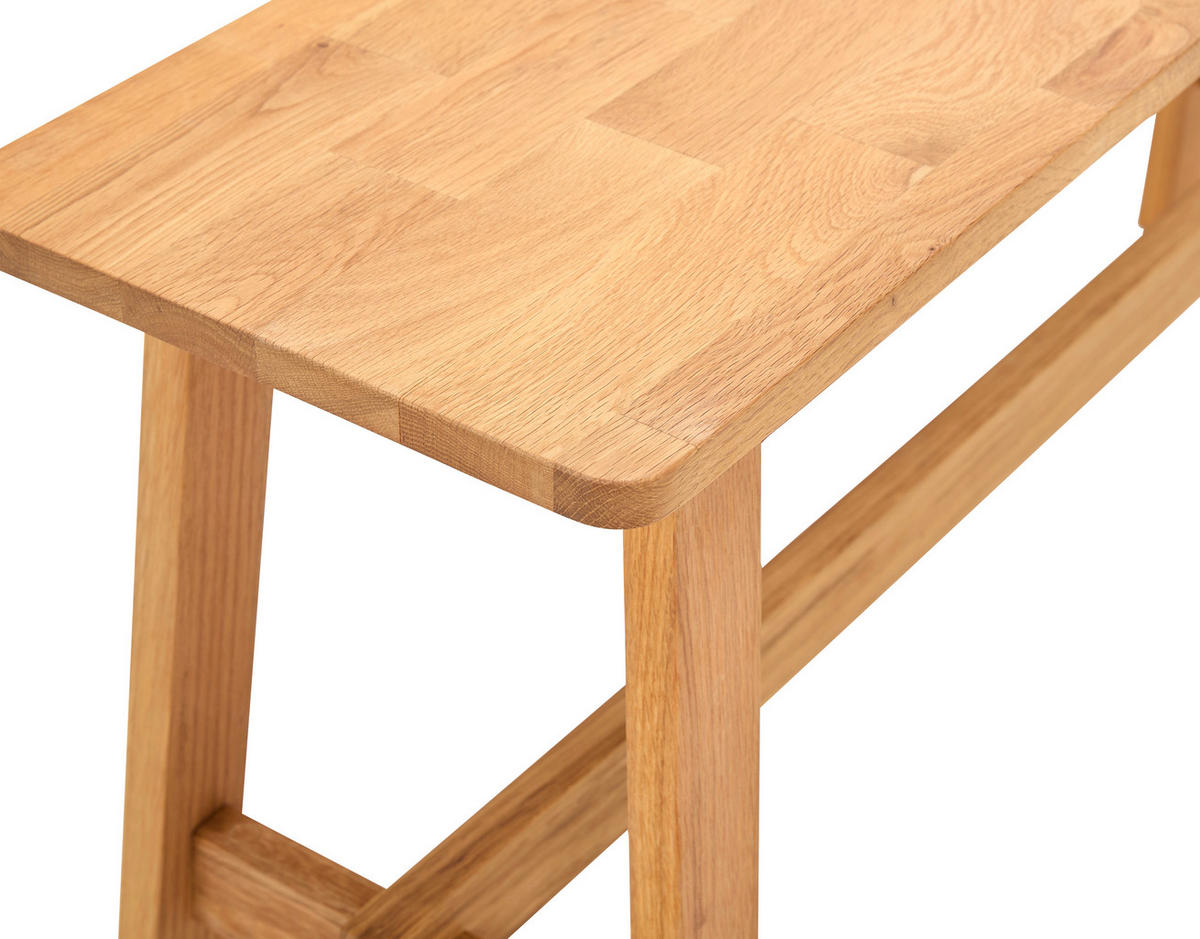 SITZBANK Eichefarben Eiche massiv  - Eichefarben, Design, Holz (100/45/29cm) - MID.YOU