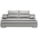 SCHLAFSOFA  in Webstoff Hellgrau  - Silberfarben/Hellgrau, KONVENTIONELL, Kunststoff/Textil (207/94/90cm) - Venda