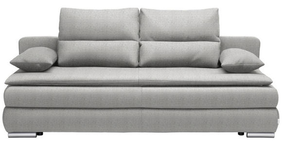 SCHLAFSOFA  in Webstoff Hellgrau  - Silberfarben/Hellgrau, KONVENTIONELL, Kunststoff/Textil (207/94/90cm) - Venda