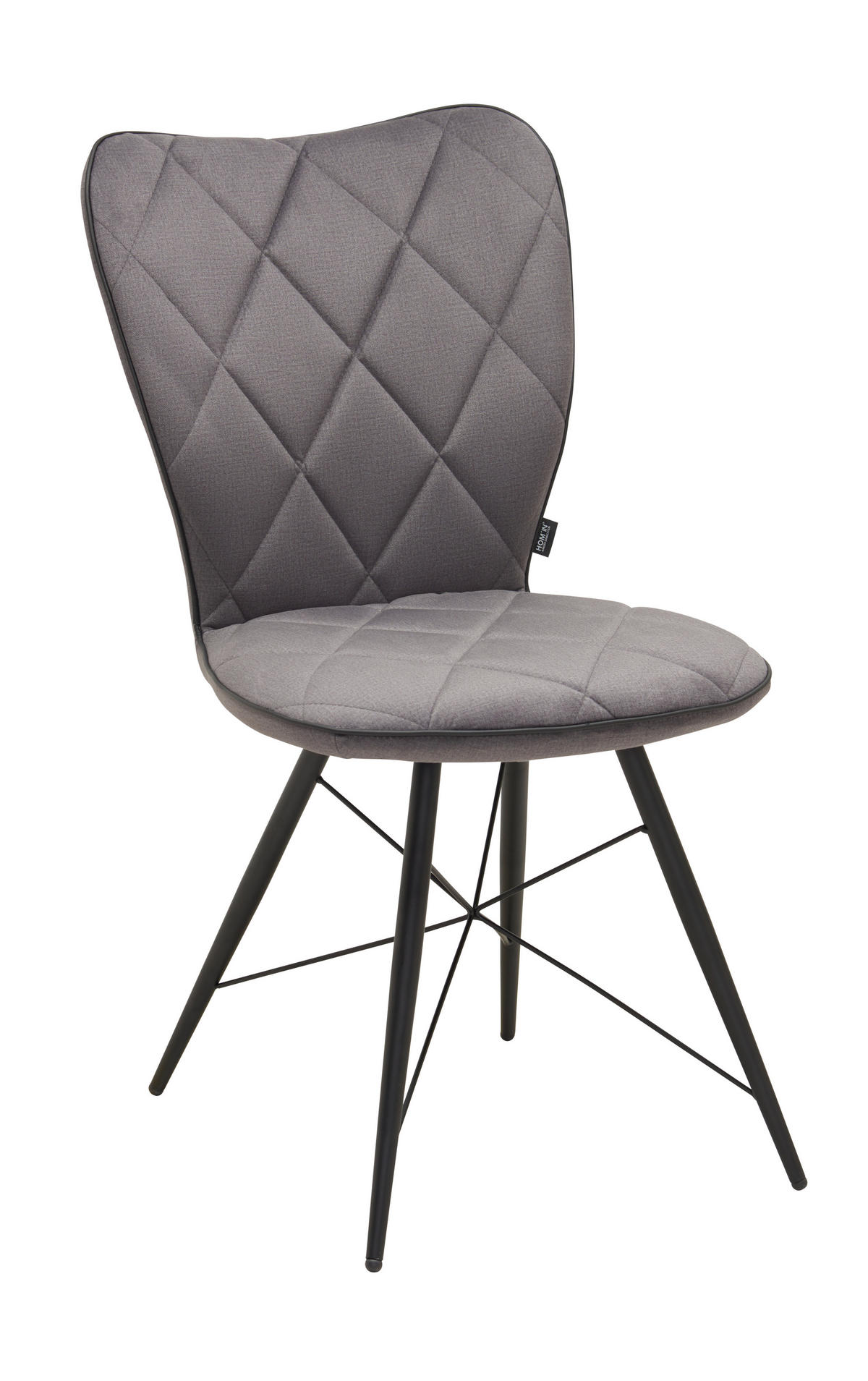 STOLICA  siva, crna  metal, tekstil      - siva/crna, Design, metal/tekstil (49/90/61cm) - Hom`in