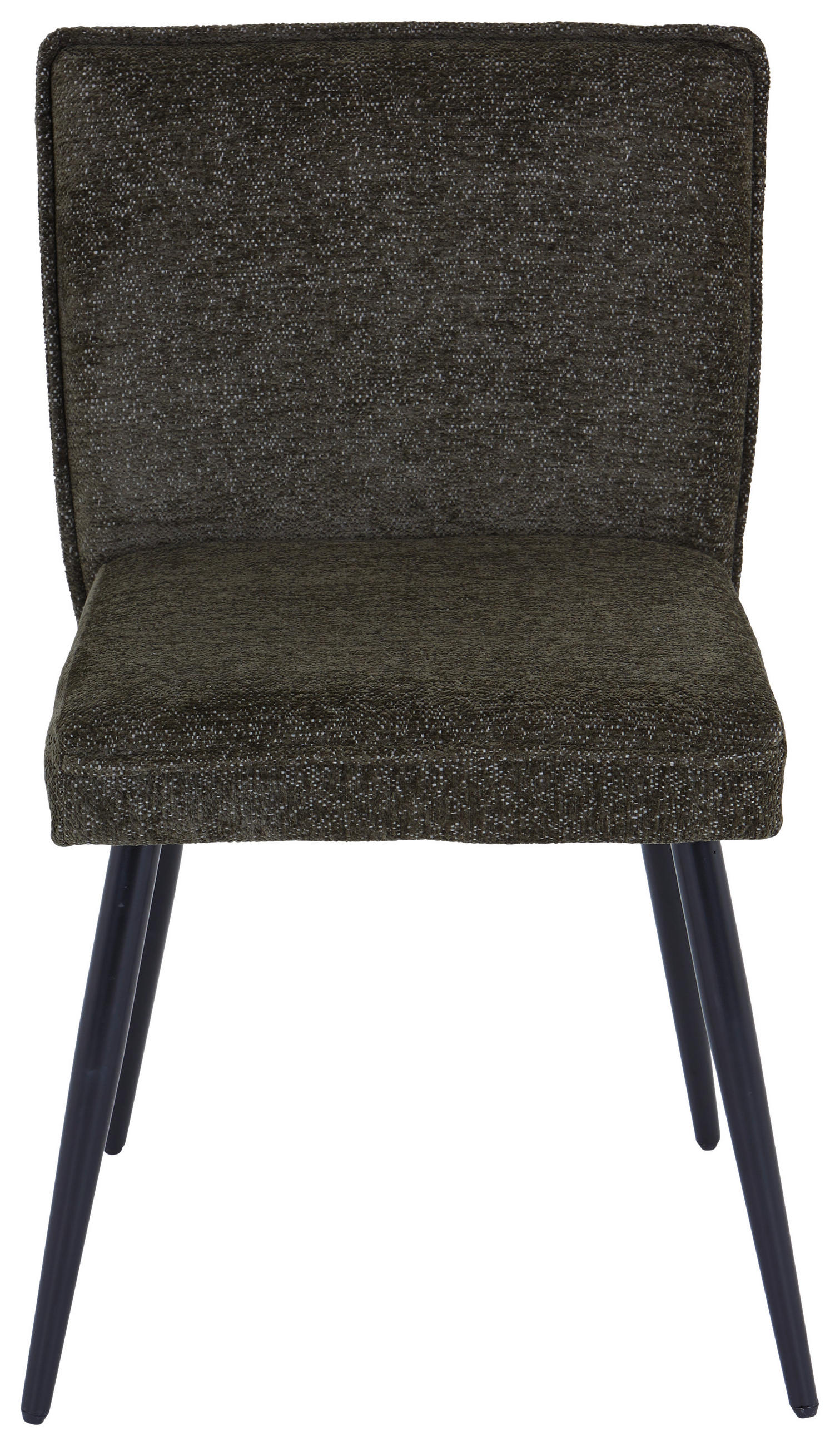 STUHL Leinenoptik Grün  - Schwarz/Grün, MODERN, Textil/Metall (57/84/48cm) - MID.YOU
