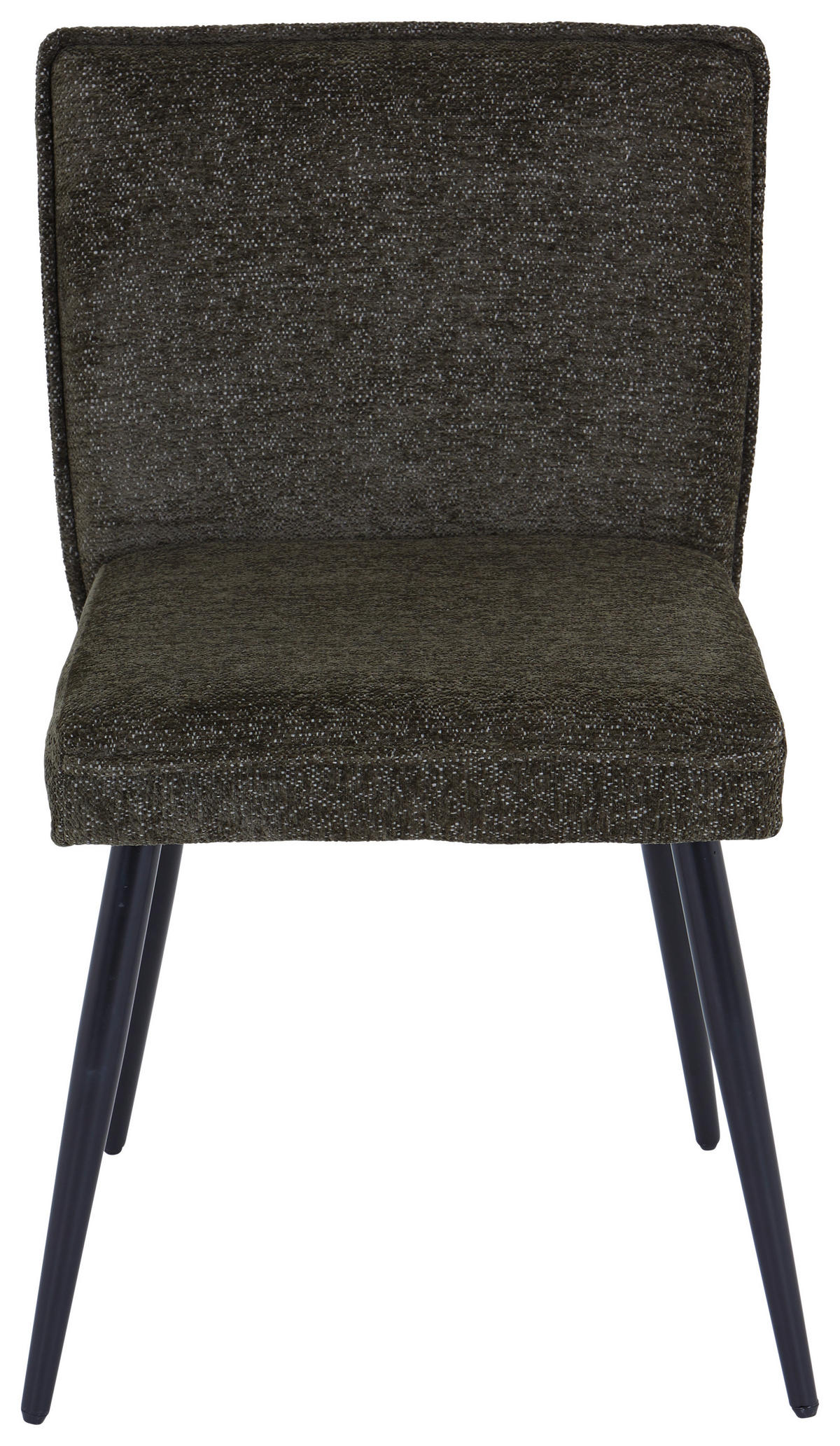 STUHL Leinenoptik Grün  - Schwarz/Grün, MODERN, Textil/Metall (57/84/48cm) - MID.YOU