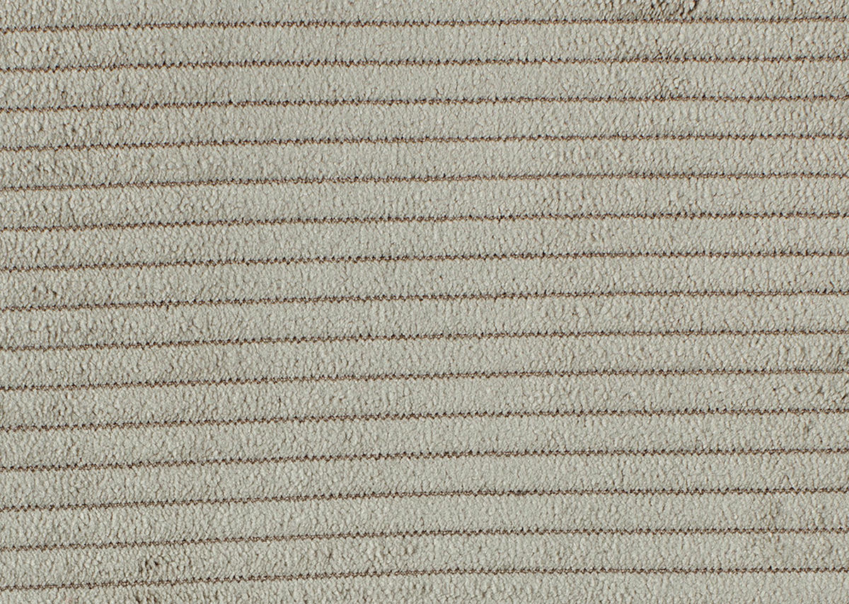 ECKSOFA Hellbraun Cord  - Hellbraun/Schwarz, Design, Textil/Metall (214/261cm) - Beldomo Style