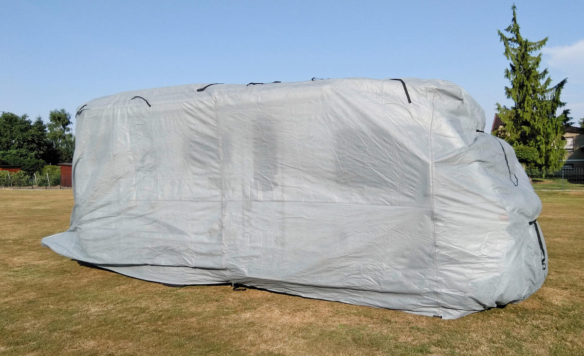 ZAKRÝVACÍ PLACHTA   - šedá, Basics, plast (235/275/870cm)