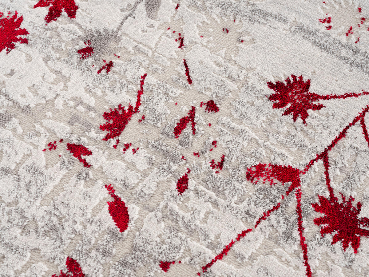 WEBTEPPICH 133/190 cm Antea Rot  - Rot, KONVENTIONELL, Textil (133/190cm) - Novel