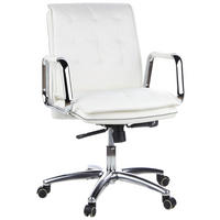 VRTLJIVI STOL usnje krem barve  - srebrne barve/krem barve, Basics, kovina/umetna masa (60/109/48cm) - MID.YOU