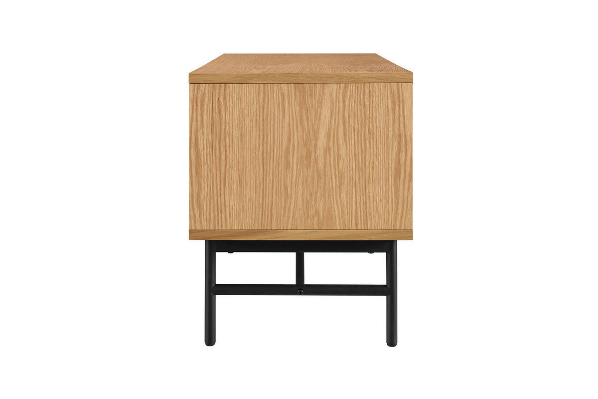 LOWBOARD  in 120/50/40 cm  - Eichefarben/Schwarz, Design, Holz/Holzwerkstoff (120/50/40cm) - Livetastic