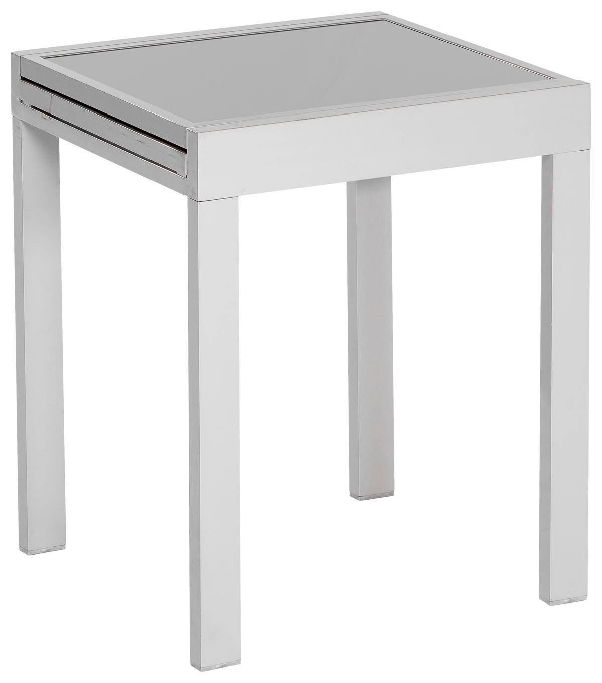 GARTENSET 3-teilig Aluminium  - Silberfarben/Braun, MODERN, Kunststoff/Metall - Gardenson