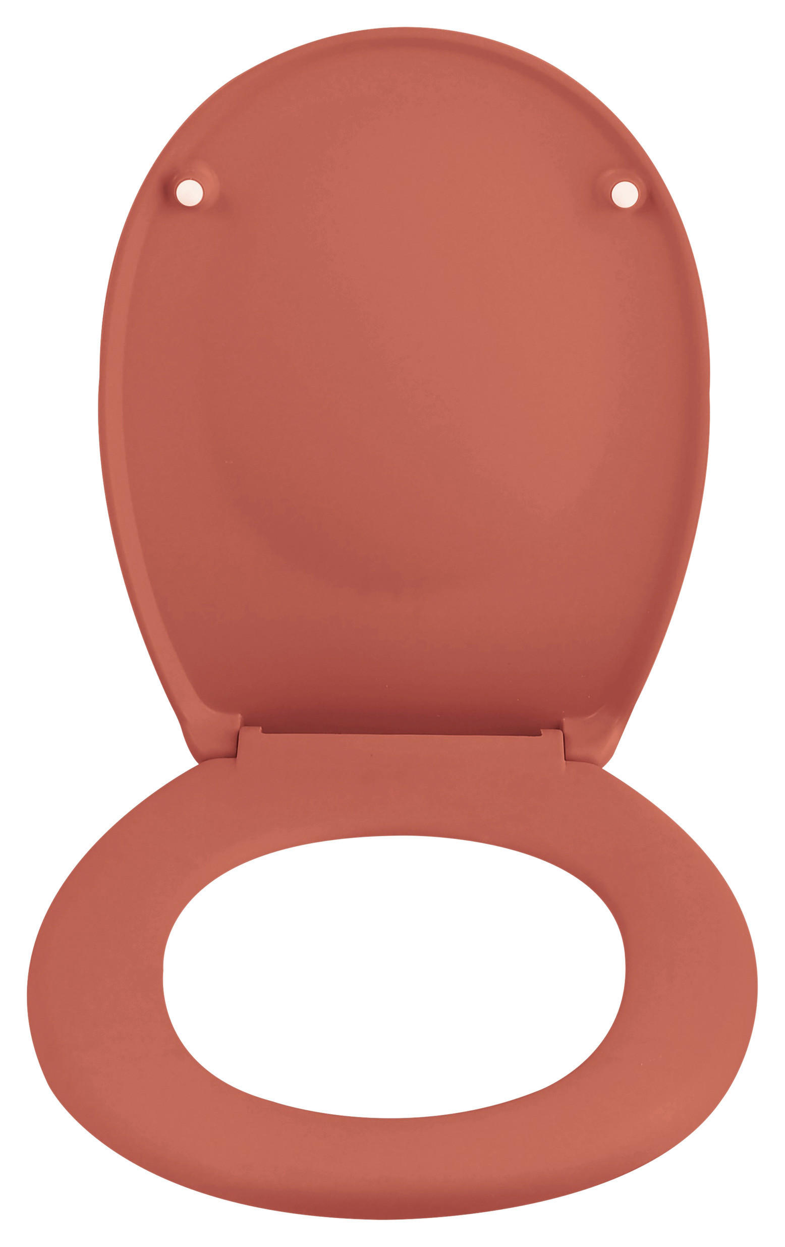 WC-SITZ Terracotta  - Terracotta, KONVENTIONELL, Kunststoff (37,3/5cm) - Spirella