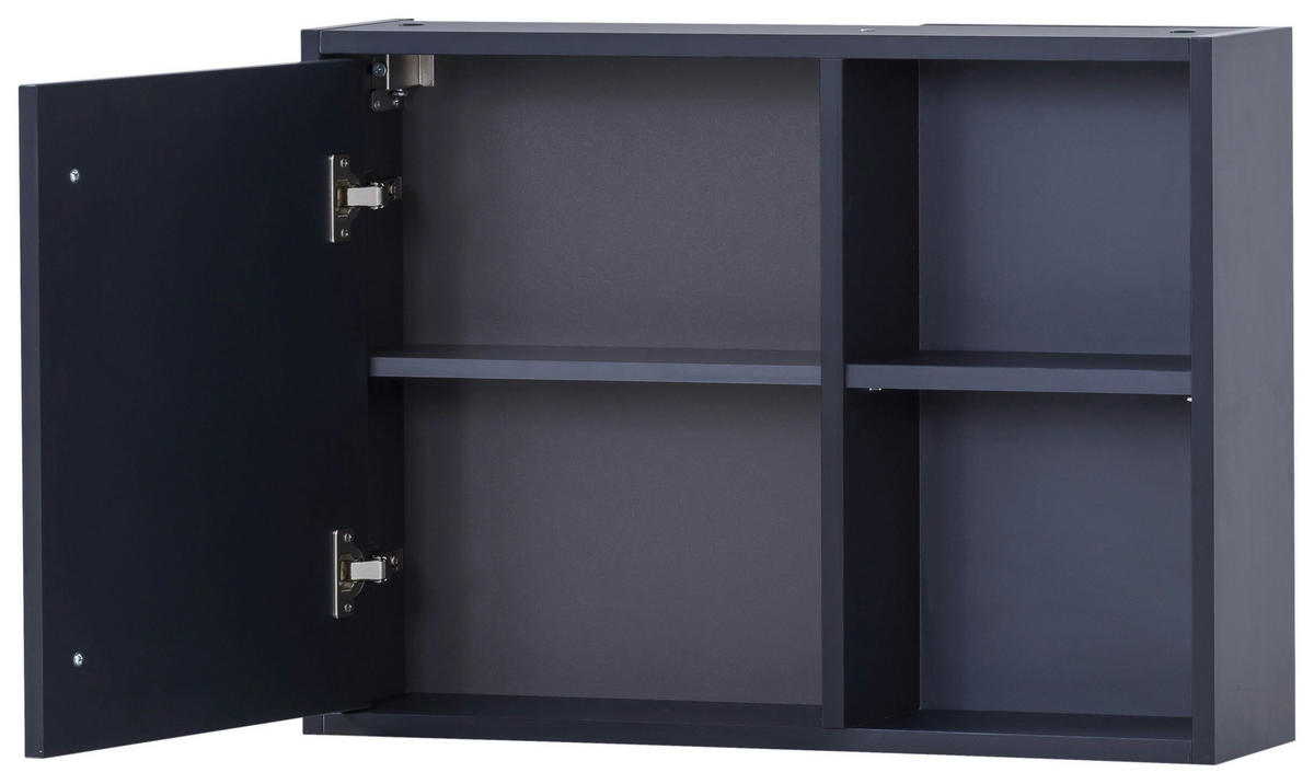 HÄNGESCHRANK 66,8/48,4/16 cm  - Goldfarben/Dunkelblau, MODERN, Holzwerkstoff/Metall (66,8/48,4/16cm) - Stylife