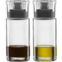 ESSIG-/ÖLFLASCHE - Klar/Schwarz, Basics, Glas (11,9/14,8/61cm) - Leonardo