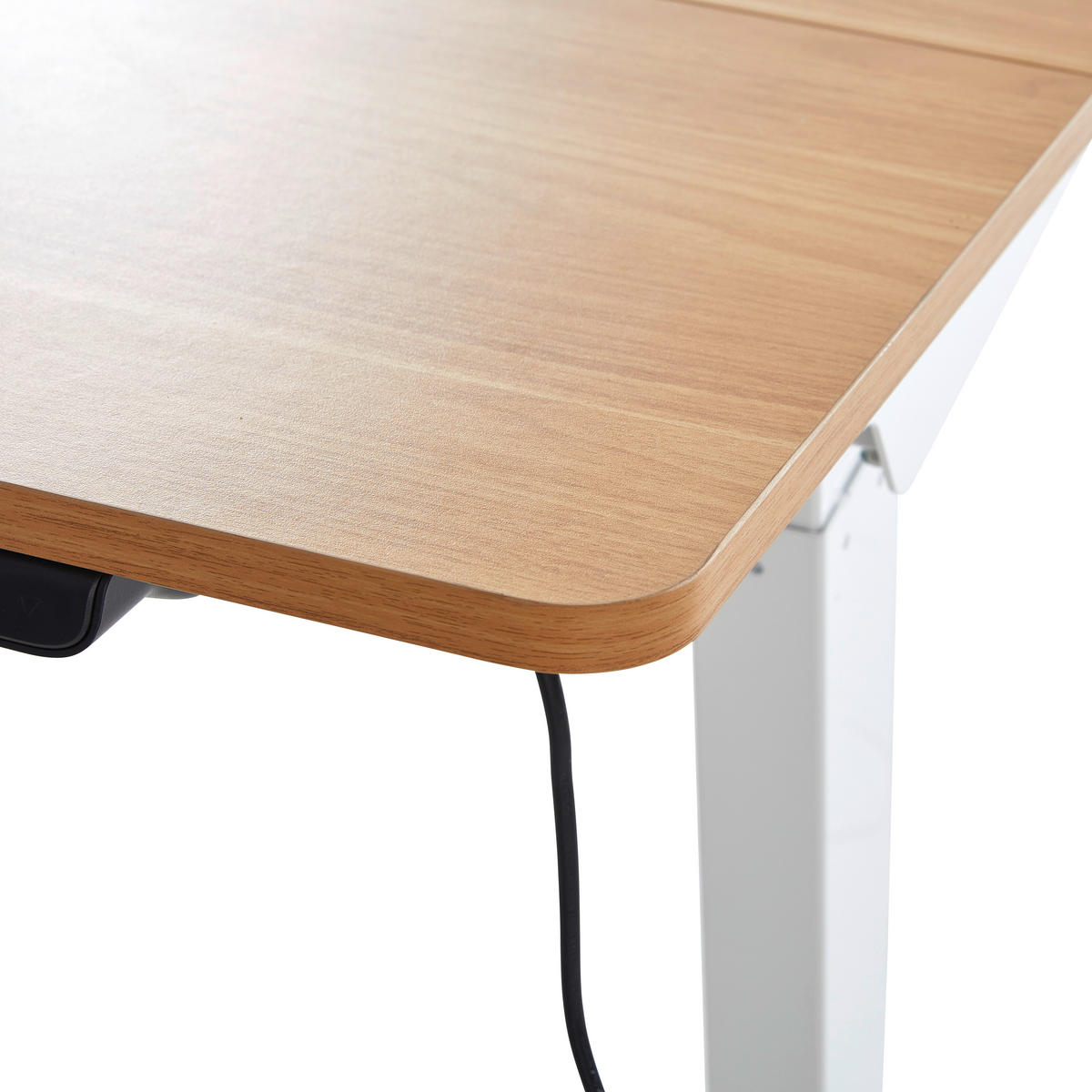 SCHREIBTISCH 120/60/73 cm  in Naturfarben, Weiß  - Weiß/Naturfarben, MODERN, Holzwerkstoff/Metall (120/60/73cm) - Livetastic