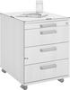 ROLLCONTAINER Buchefarben  - Buchefarben/Schwarz, KONVENTIONELL, Kunststoff/Metall (42,8/59/56cm) - Venda