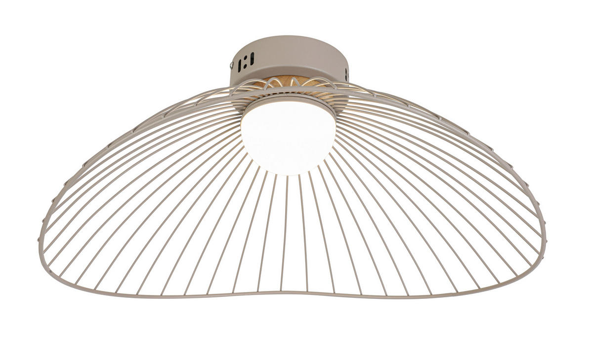 DECKENLEUCHTE 45/43/22,5 cm  - Sandfarben/Naturfarben, Trend, Holz/Kunststoff (45/43/22,5cm) - Collett's Monde