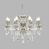 KRONLEUCHTER 70/70/43 cm   - Silberfarben, Design, Glas/Metall (70/70/43cm)