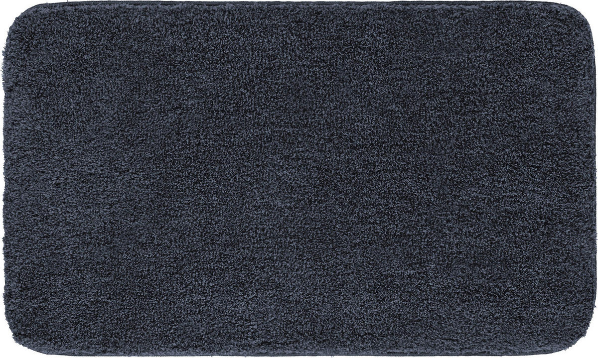 BADTEPPICH Melange Dunkelgrau 50/80 cm  - Dunkelgrau, Basics, Kunststoff/Textil (50/80cm) - Grund