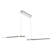 LED-PENDELLEUCHTE 103/23/120 cm  - Chromfarben, Design, Metall (103/23/120cm)