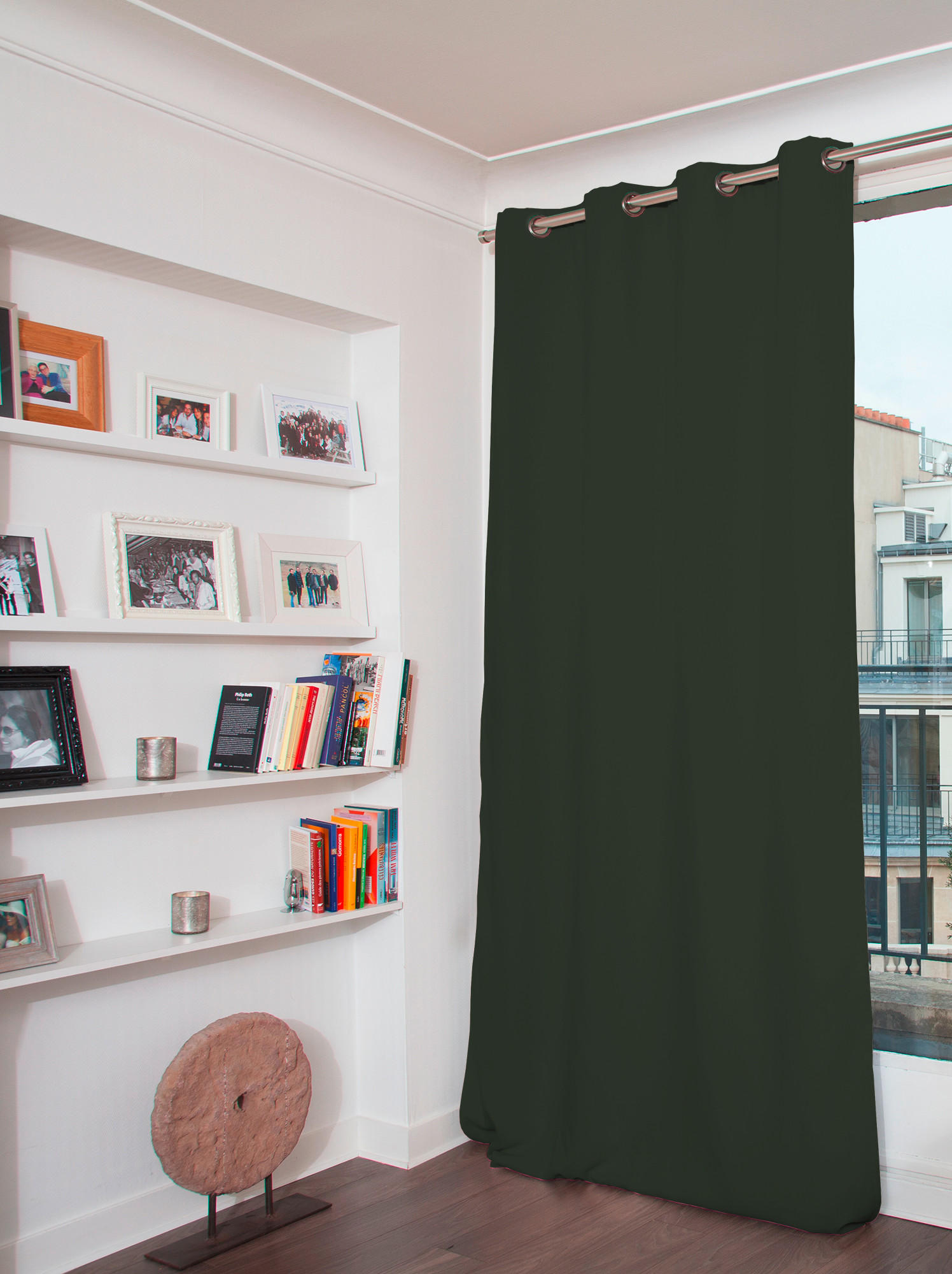 VERDUNKELUNGSVORHANG - Grün, Basics, Textil (135/260cm)