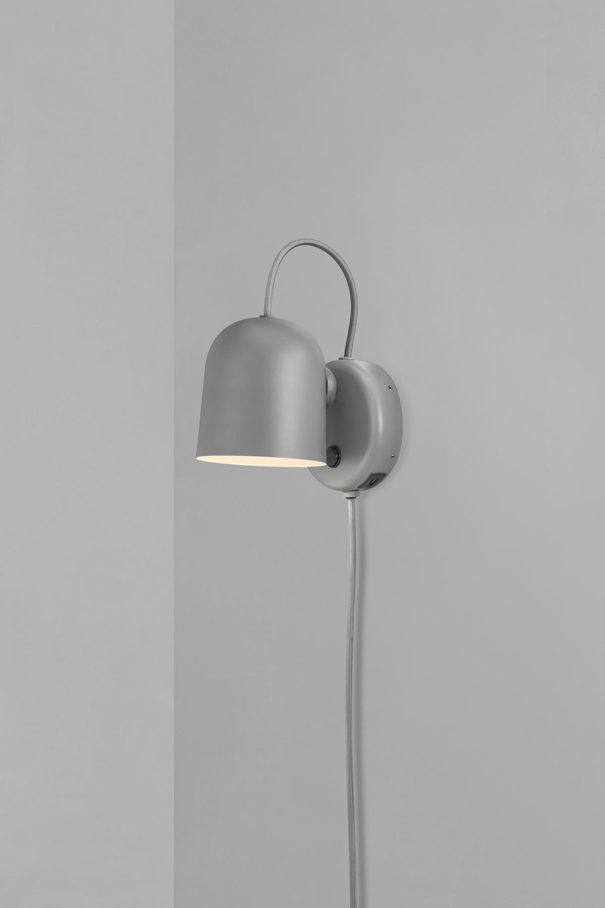WANDLEUCHTE 10/5,2/7,2 cm   - Grau, Design, Metall (10/5,2/7,2cm) - Nordlux