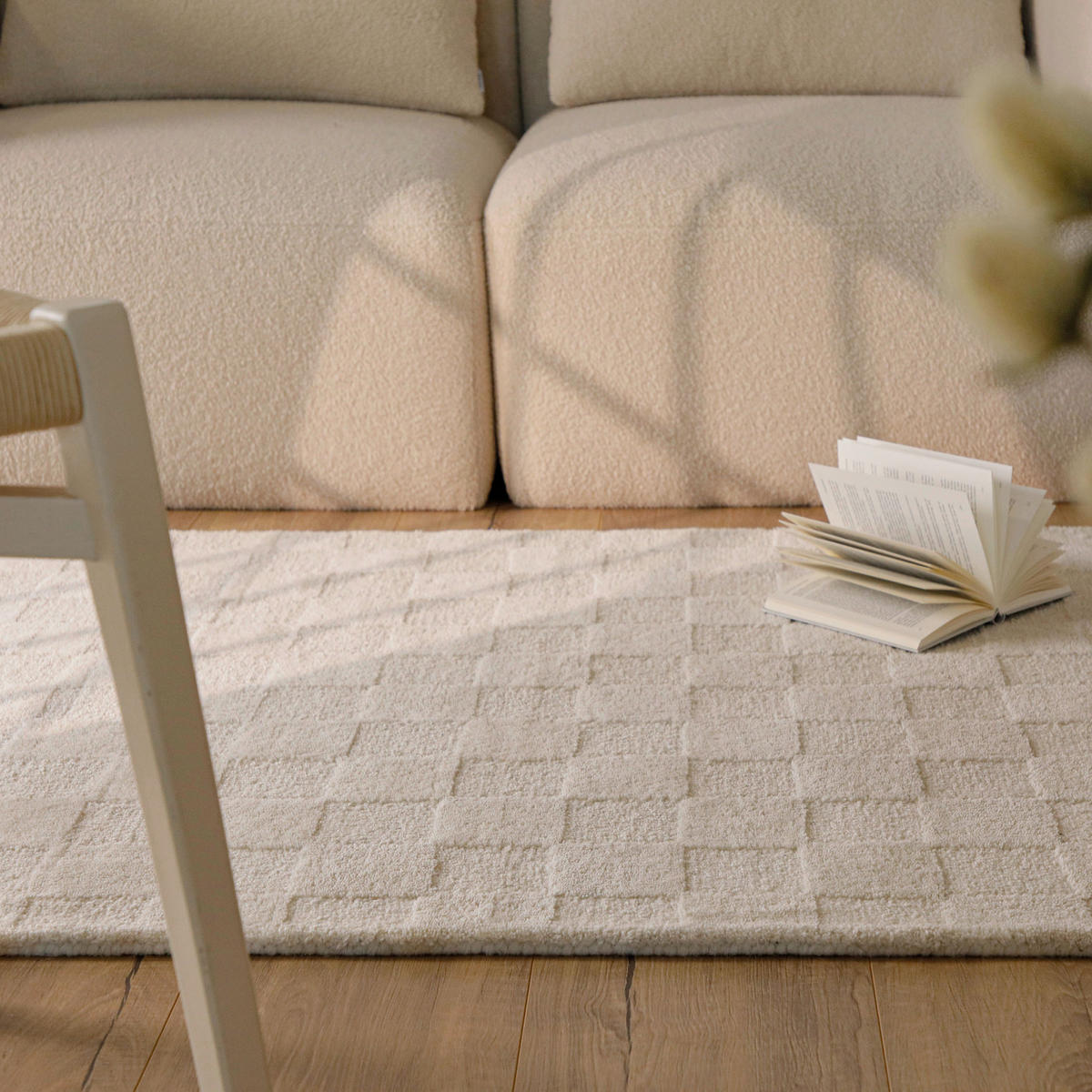 WEBTEPPICH Wohnzimmer 160/230 cm ESP-40540 Creme rechteckig  - Creme, Design, Textil (160/230cm) - Esprit
