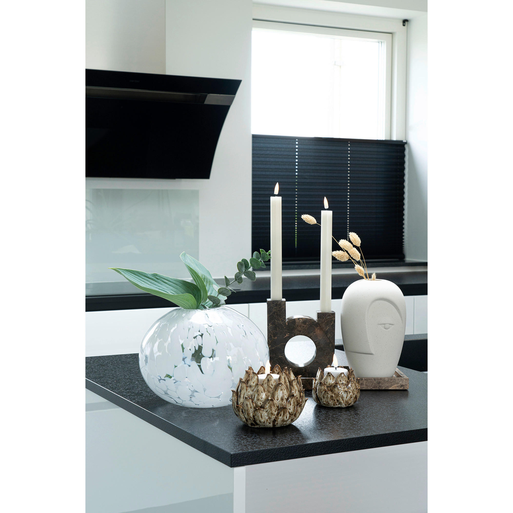 VASE  - Sandfarben, Basics, Keramik (12,5/19,5/13cm)