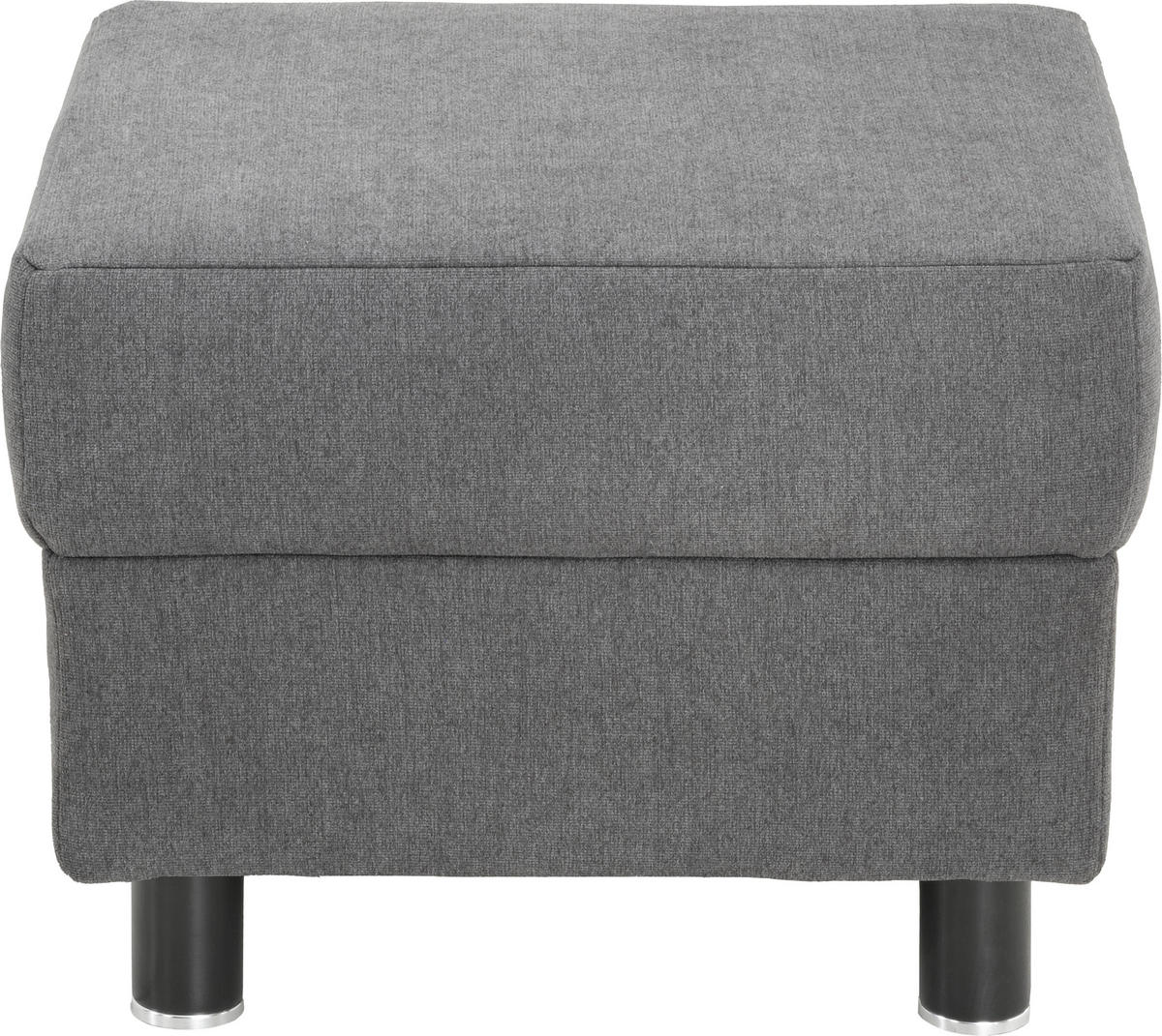 WOHNLANDSCHAFT in Webstoff Dunkelgrau  - Dunkelgrau/Schwarz, Design, Holz/Textil (165/296/198cm) - Xora