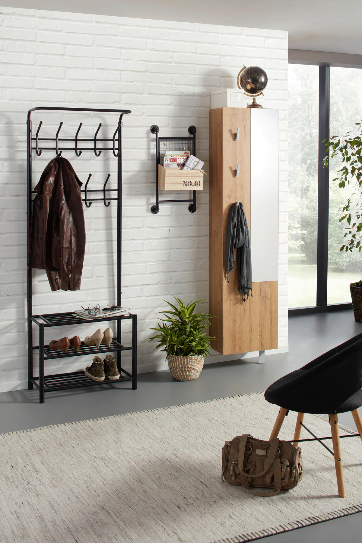 KLÄDHÄNGARE - svart, Design, metall (67/185/32cm) - Best Price