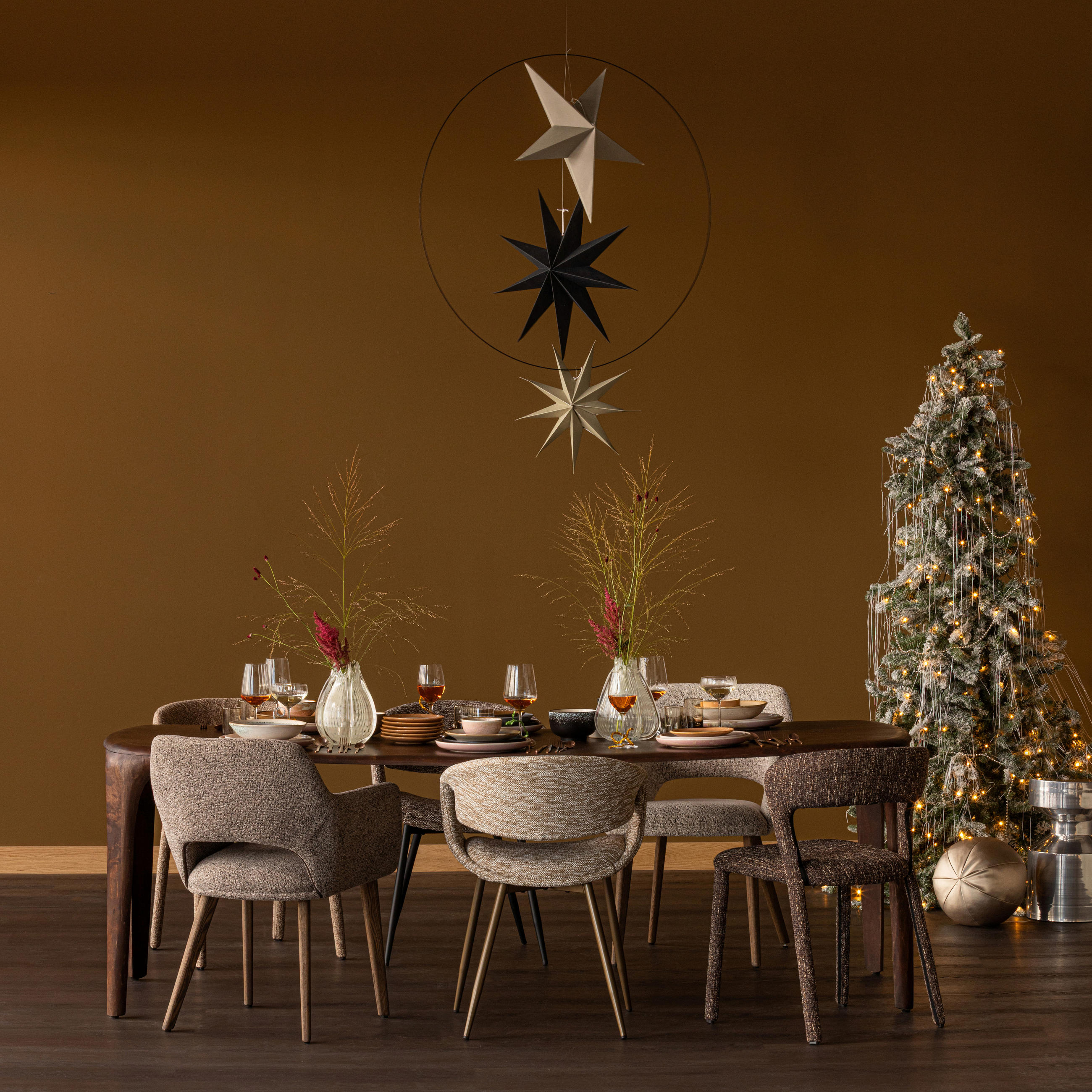 Thumbnail - Livetastic Esstisch Fiore, Dunkelbraun, Holz, Mangoholz, rechteckig, Säule, 95x76x230 cm, Esszimmer, Tische, Esstische