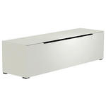 LOWBOARD Schwarz, Weiß  160/43/45 cm  - Schwarz/Weiß, Design, Glas/Holzwerkstoff (160/43/45cm) - Moderano