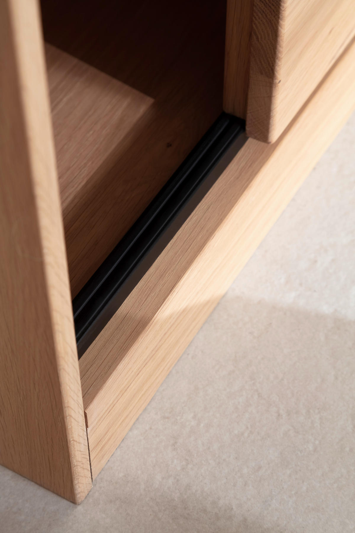 LOWBOARD  in 120/58/44 cm  - Eiche Bianco, KONVENTIONELL, Holz/Holzwerkstoff (120/58/44cm) - Linea Natura