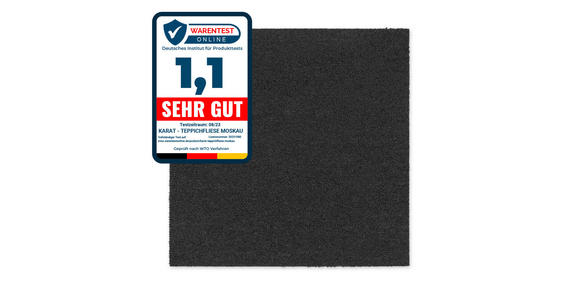 TEPPICHFLIESE Moscow {item.attr('P-DIMENSION'), [ ]} in {item.attr('143-279'),[ ]} - Anthrazit, Basics, Textil (50/50cm) - Esposa