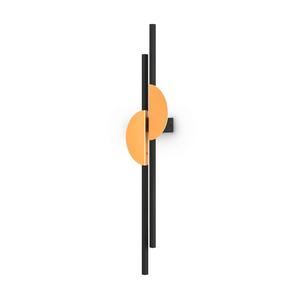 WANDLEUCHTE 19,2/6/79 cm   - Messingfarben/Schwarz, Basics, Metall (19,2/6/79cm) - MAYTONI