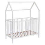 GITTERBETT Emma 1  144/75/161 cm   - Weiß, Trend, Holz (144/75/161cm) - My Baby Lou