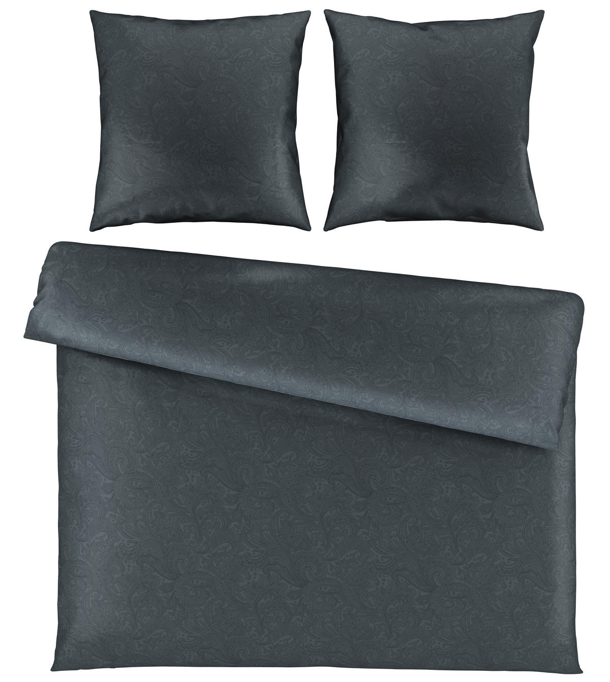 BETTWÄSCHE Satin 200/200 cm  - Anthrazit, Textil (200/200cm) - Novel