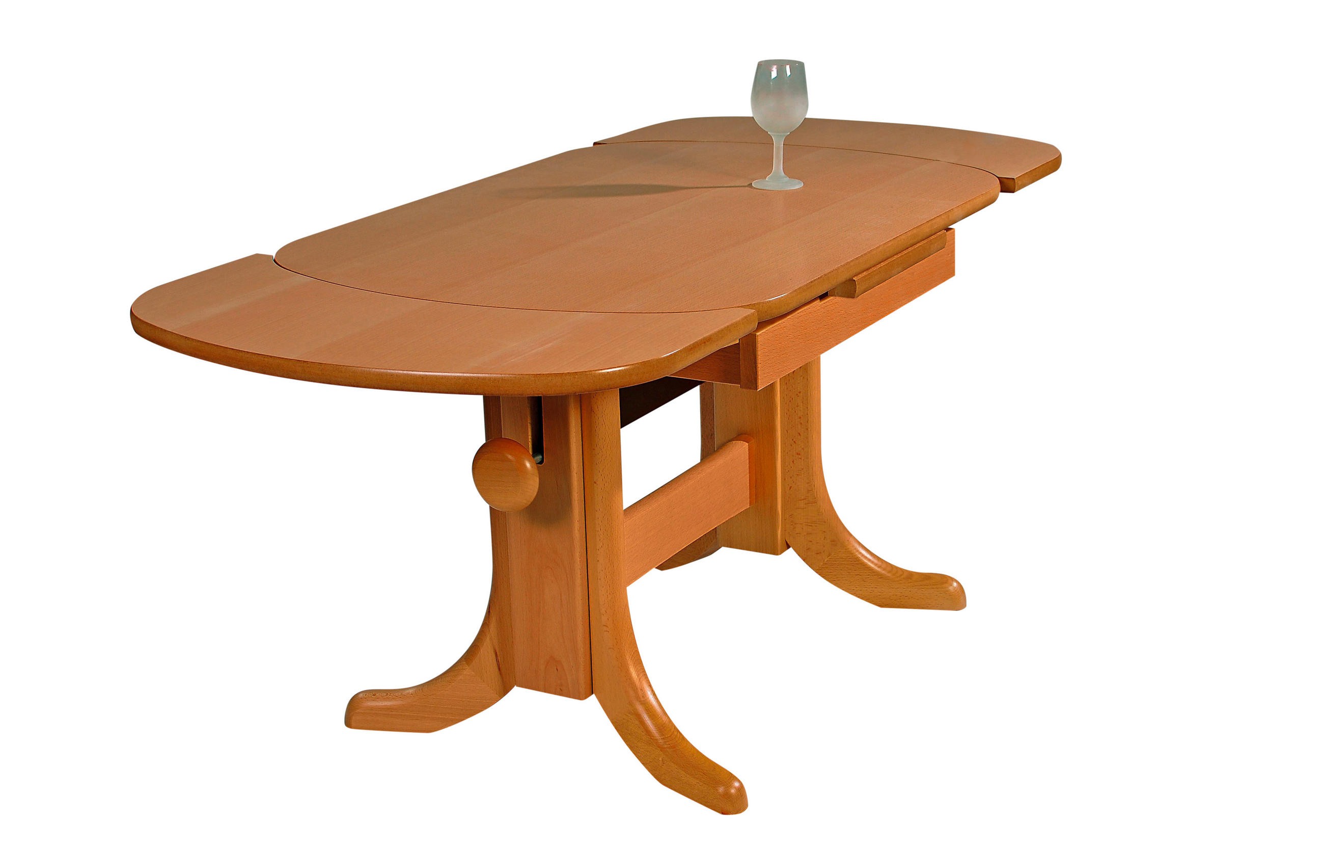COUCHTISCH in Holz 90-135/59-67/60 cm  - Kirschbaumfarben, Modern, Holz (90-135/59-67/60cm) - MID.YOU