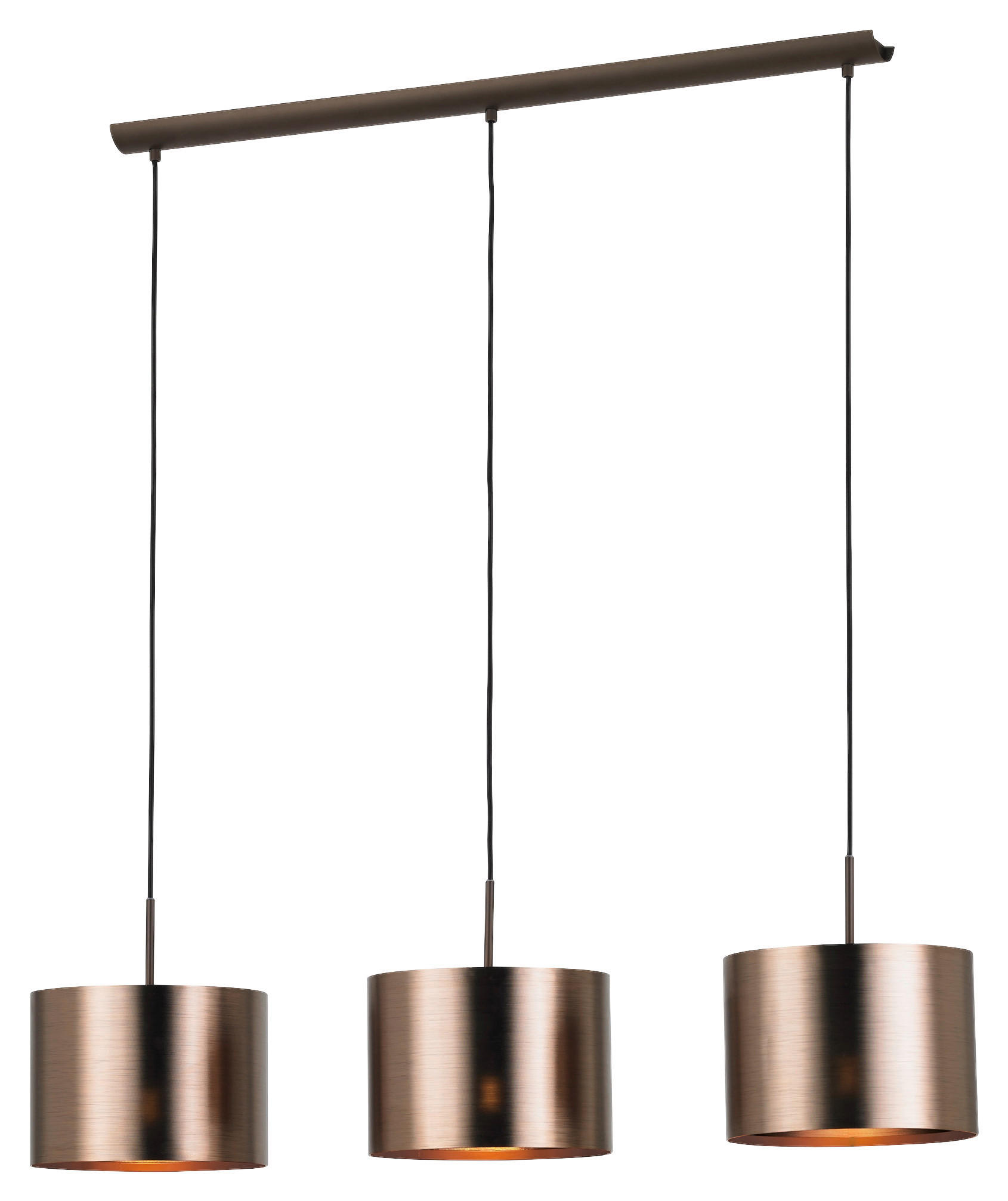 ZÁVĚSNÉ SVÍTIDLO, 103/25/110 cm  - měděné barvy/hnědá, Basics, kov/plast (103/25/110cm) - Eglo