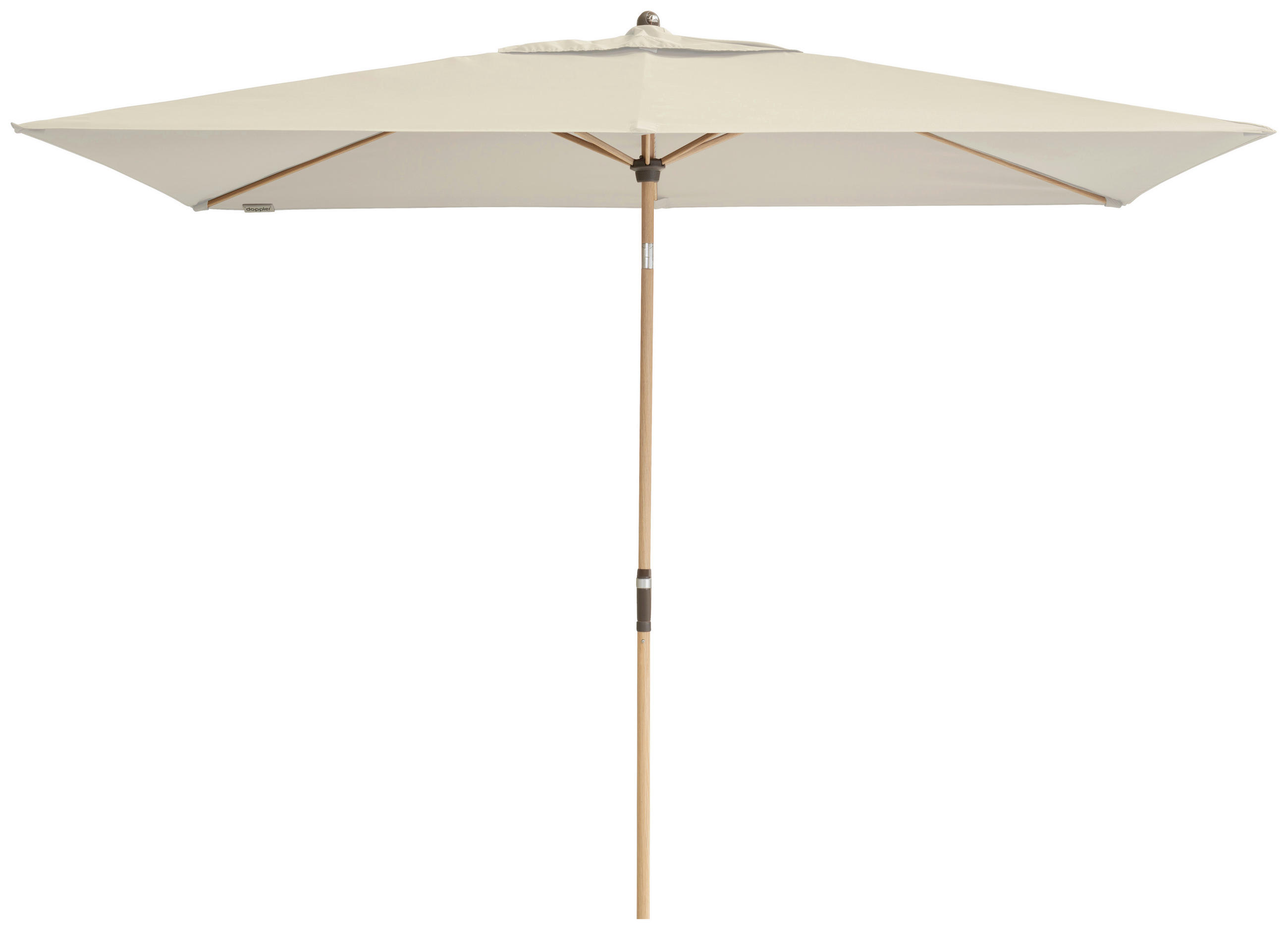 SONNENSCHIRM 200x300 cm Naturfarben  - Eschefarben/Naturfarben, Basics, Textil/Metall (200/300cm) - Doppler