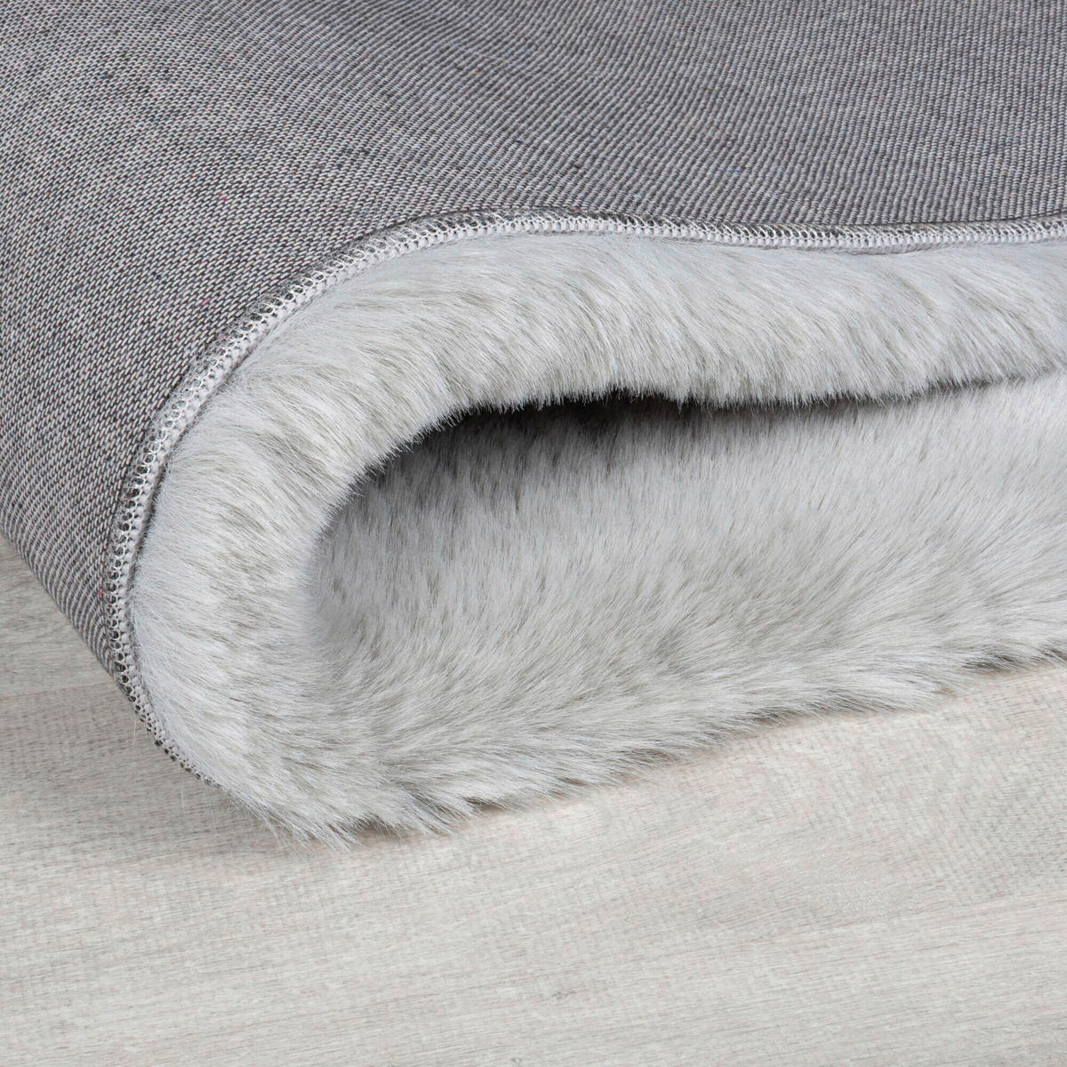 WEBTEPPICH 120/170 cm IVY LUXURY FUR Grau  - Grau, KONVENTIONELL, Textil (120/170cm)