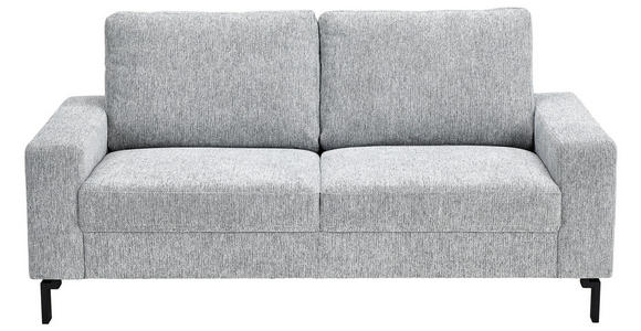 2-SITZER-SOFA Flachgewebe Grau  - Schwarz/Grau, Design, Textil/Metall (178/86/97cm) - Hom`in