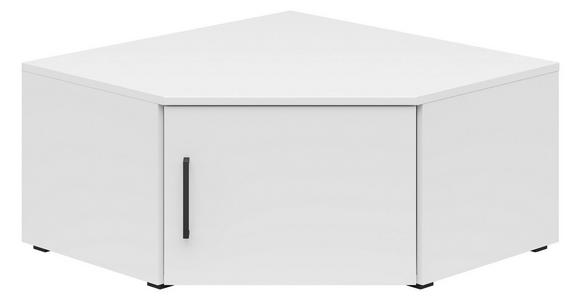 AUFSATZSCHRANK 101/35/79 cm  - Schwarz/Weiß, MODERN, Holzwerkstoff/Kunststoff (101/35/79cm) - Carryhome