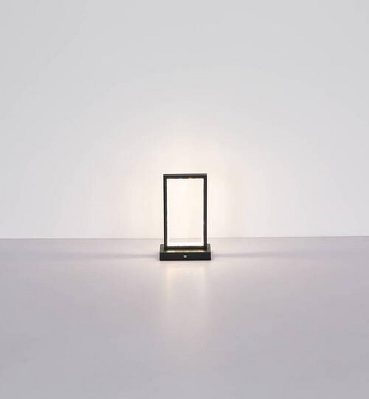 PORTABEL LAMPA 14/7,5/23 cm   - klar/svart, Design, metall/plast (14/7,5/23cm) - Globo