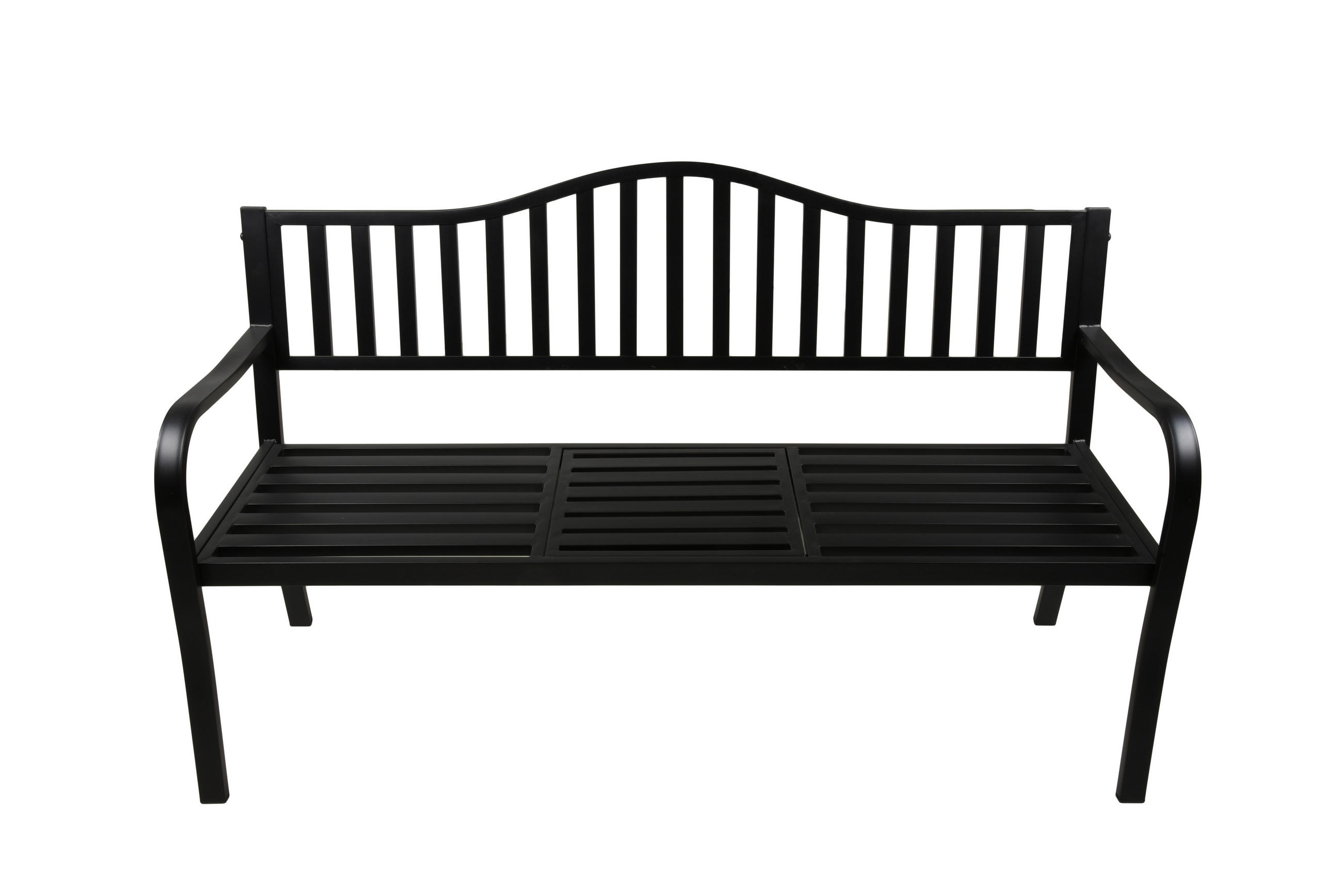 GARTENBANK 150/89/60 cm  Stahl  - Anthrazit, Basics, Metall (150/89/60cm) - Gardenson